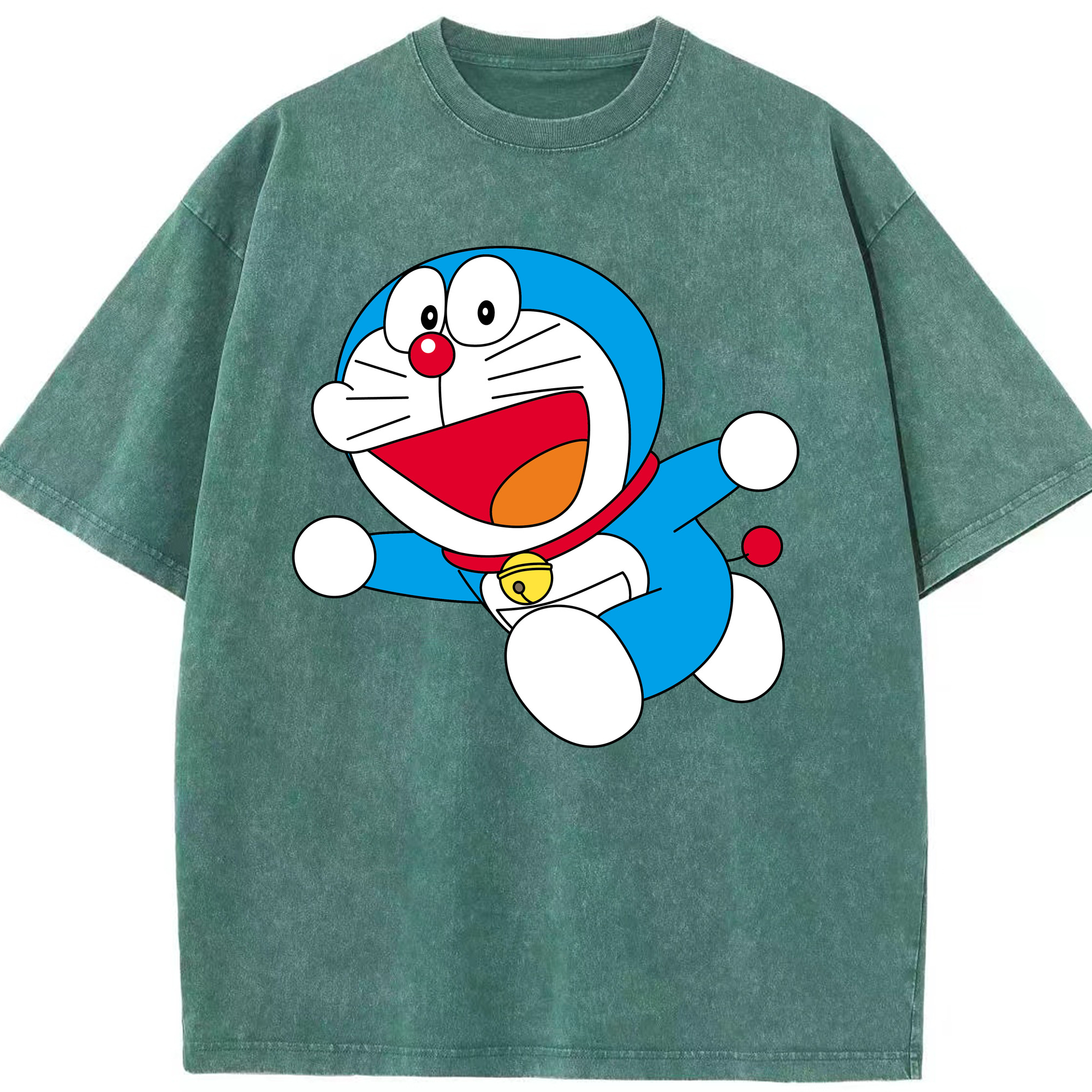（画像用） ドラえもん Doraemon 綿100% ヴィンテージ風 半袖Tシャツ（フロントプリント）